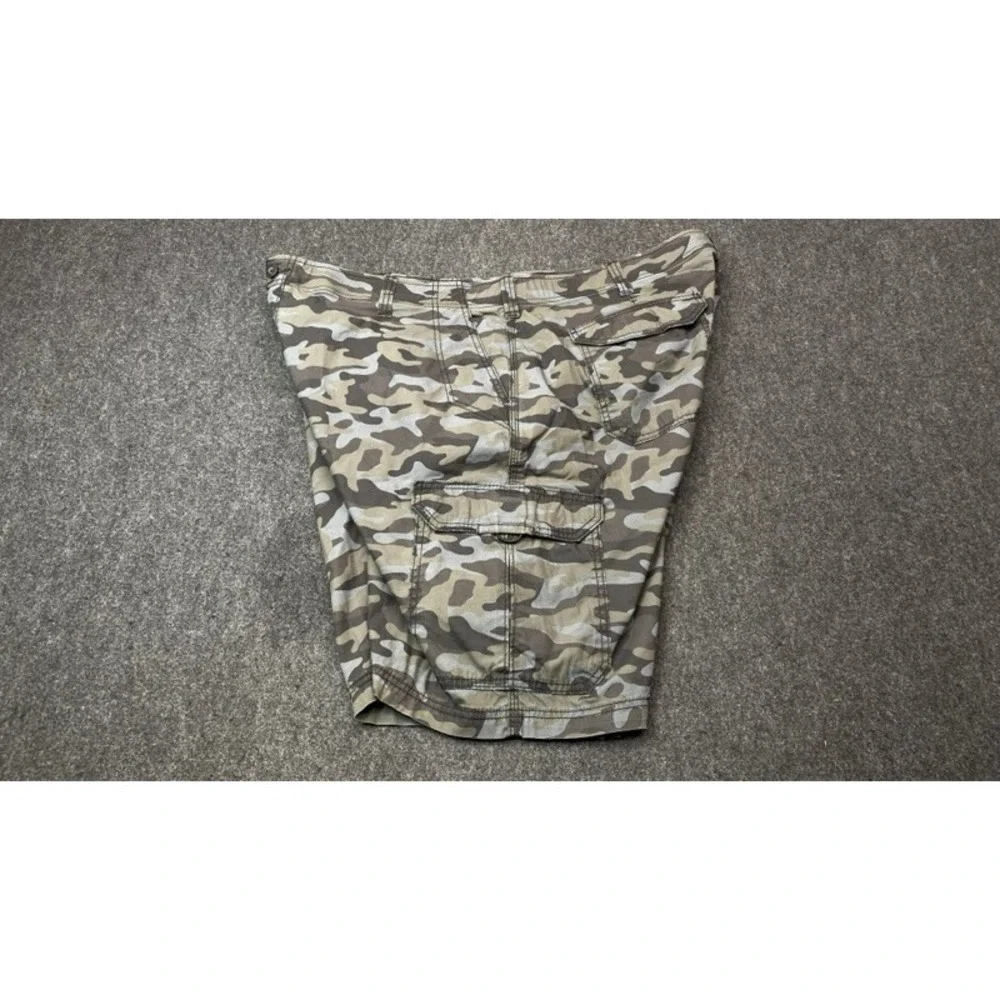 Lee Cargo Shorts Mens 46 Green Camo Extreme Motion Performance Tactical
